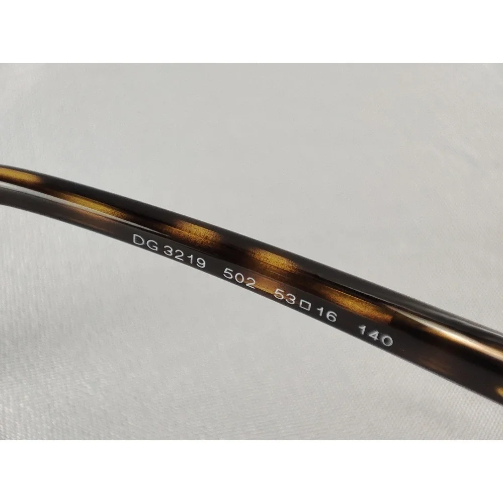Dolce & Gabbana DG 3219 502 Dark Havana Tortoise Eyeglass Frames 53-16-140 Italy